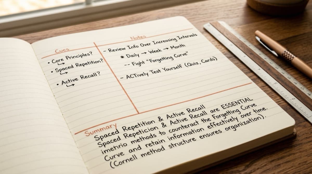 How to Use Cornell Notes for Maximum Retention