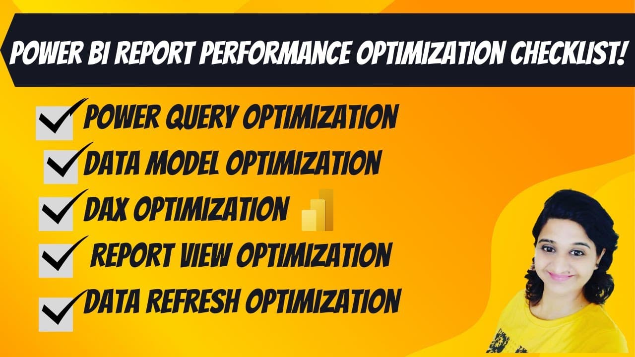 How to Optimize Power BI Report Performance | 40-Point Checklist for Faster Reports | Interview que